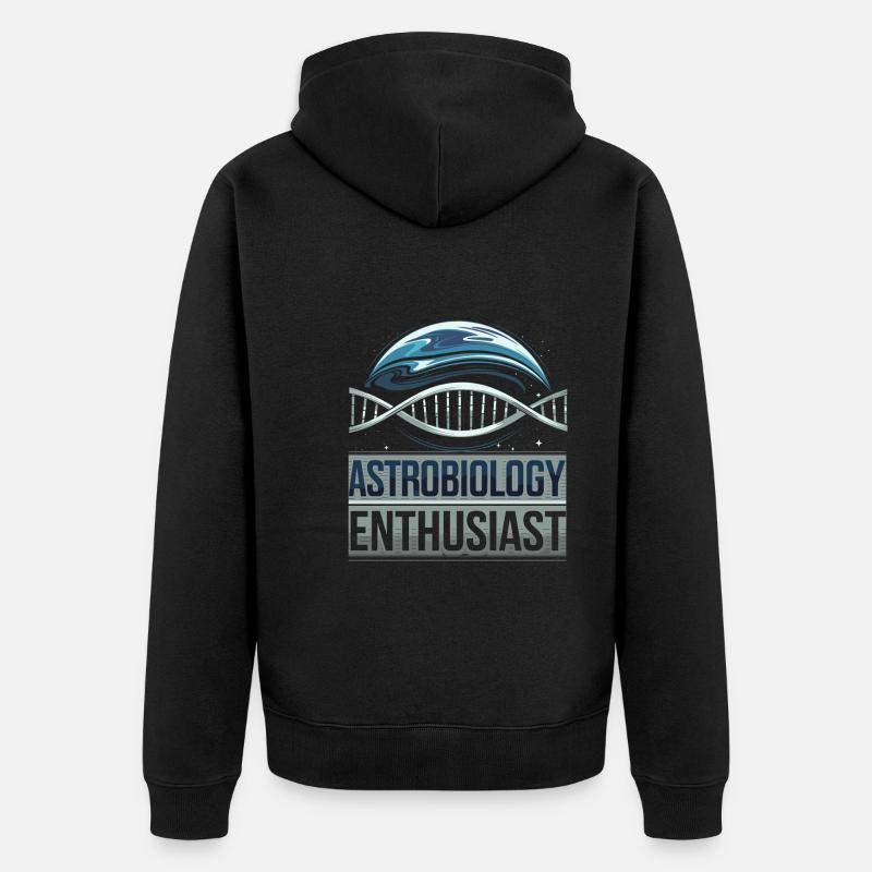 Astrobiologie Exploration spatiale Extraterrestre - Veste à capuche bio Premium Unisexe - noir