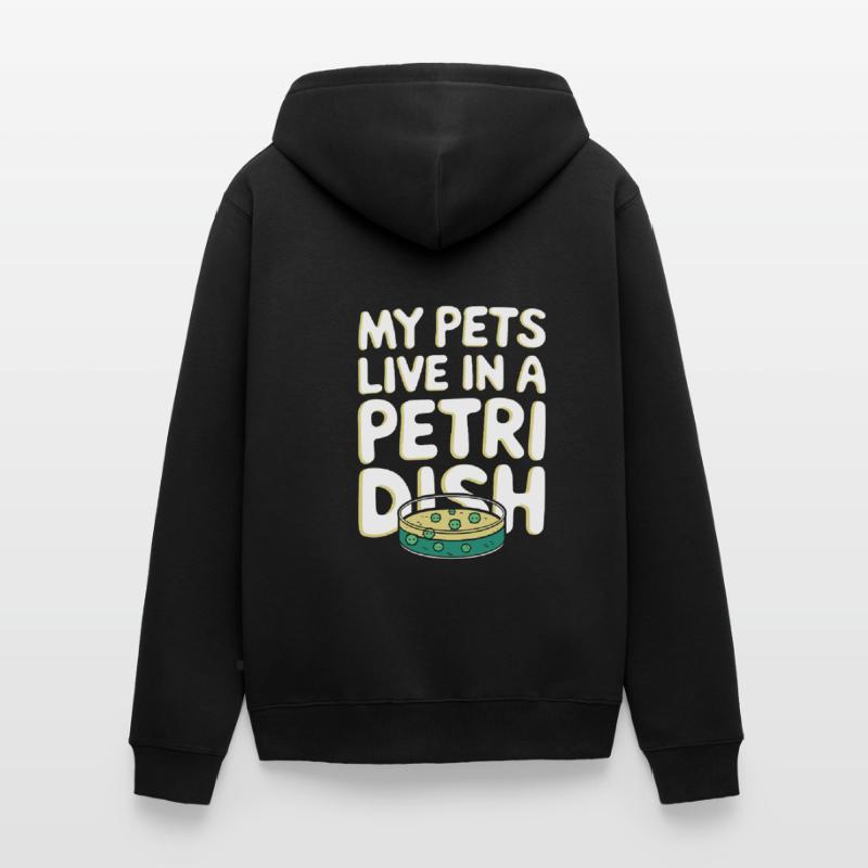 Microscope Enthusiast Lab Technician Science Unisex Premium Organic Zip Hoodie
