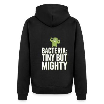 Microscope Enthusiast Lab Technician Science - Unisex Premium Organic Zip Hoodie - black - Back - Nico (187cm)