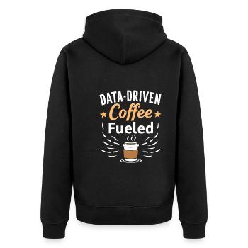 Data Analyst Big Data Specialist Business - Unisex Premium Organic Zip Hoodie - black - Back - Nico (187cm)