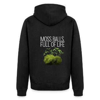Kokedama Moss Ball Plantes Jardinage Japonais - Veste à capuche bio Premium Unisexe - noir - Dos - Nico (187cm)