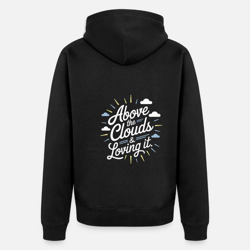 Flugbegleiterin Der Luftfahrtprofi Cabin Crew - Unisex Premium Bio Zip Hoodie - Schwarz
