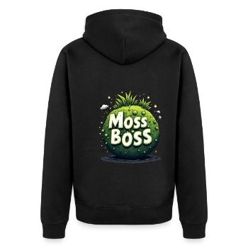 Kokedama Moss Ball Plantes Jardinage Japonais - Veste à capuche bio Premium Unisexe - noir - Dos - Nico (187cm)