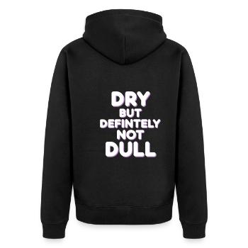 Sober Living Recovery Lifestyle Alcohol-free - Unisex Premium Organic Zip Hoodie - black - Back - Nico (187cm)