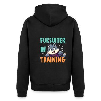 Pursuiting Purry Fandom Costume Performance - Unisex Premium Organic Zip Hoodie - black - Back - Nico (187cm)