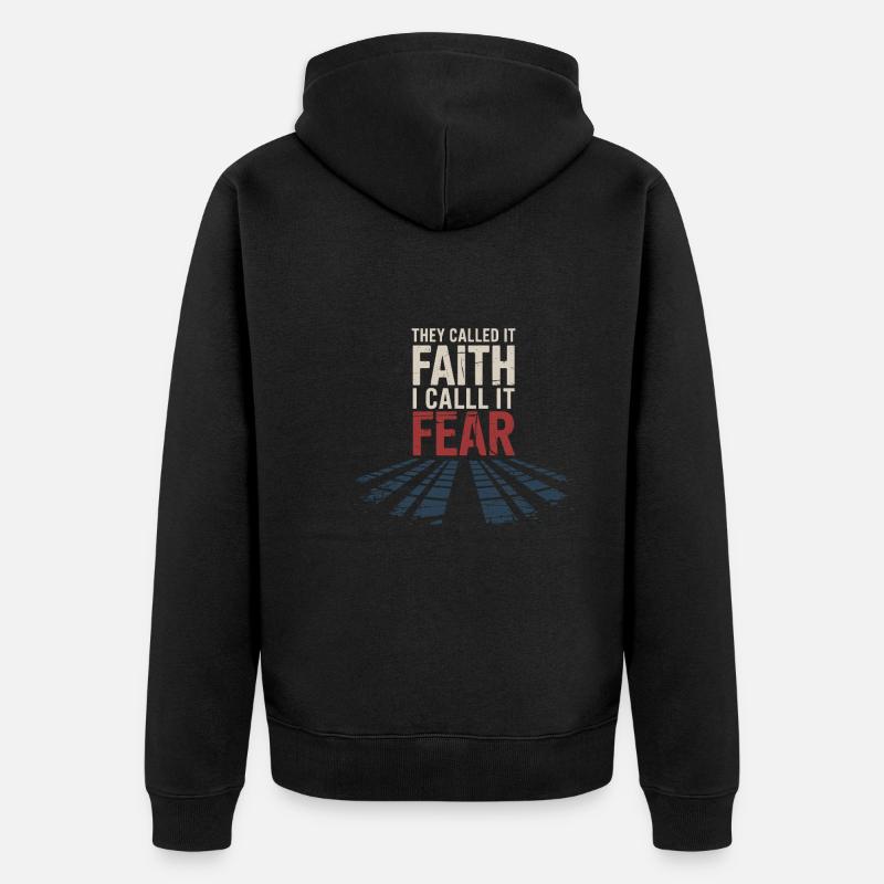 Ehemalige Religionsgemeinschaft Überlebende - Unisex Premium Bio Zip Hoodie - Schwarz