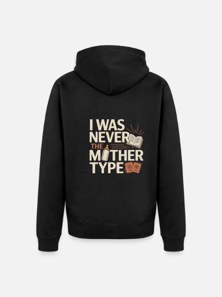 childfree by choice proudly childless - Unisex Premium Organic Zip Hoodie - black