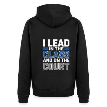 Teacher, Coach, Dual Role, Mentor, Sports, - Unisex Premium Organic Zip Hoodie - black - Back - Nico (187cm)