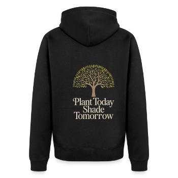 Arbre de jour arbre plante Nature amoureux Eco vert - Veste à capuche bio Premium Unisexe - noir - Dos - Nico (187cm)