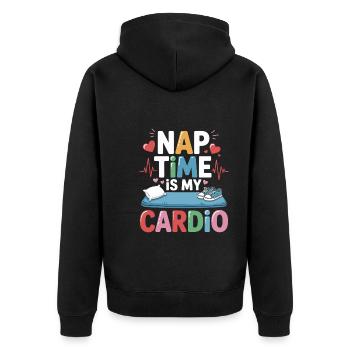 Enseignant préscolaire Early Learning Hero Fun - Veste à capuche bio Premium Unisexe - noir - Dos - Nico (187cm)
