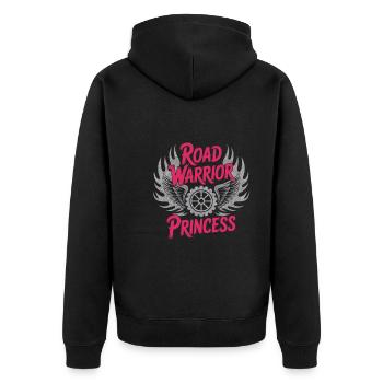 Women In Trucking Female Trucker Pride - Veste à capuche bio Premium Unisexe - noir - Dos - Nico (187cm)