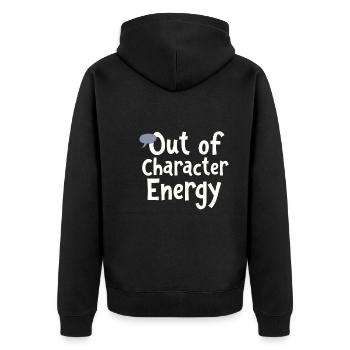 Larp Live Action RPG Game Fantasy Combat - Unisex Premium Organic Zip Hoodie - black - Back - Nico (187cm)