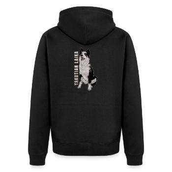Laïka yakoutienne - Veste à capuche bio Premium Unisexe - noir - Dos - Nico (187cm)