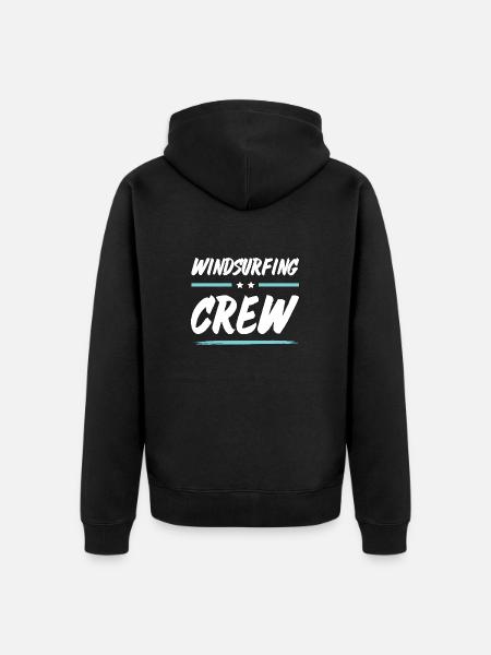 Windsurfing Crew - Unisex Premium Bio Zip Hoodie - Schwarz