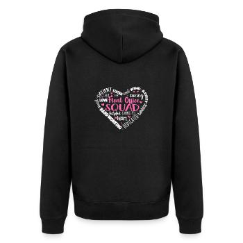 Secrétaire, Adjointe administrative, Commis de bureau - Veste à capuche bio Premium Unisexe - noir - Dos - Nico (187cm)