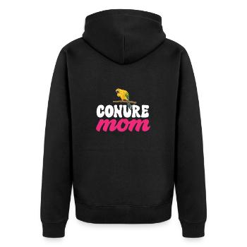 Parakeet, Parrot, Parakeet, Bird - Unisex Premium Organic Zip Hoodie - black - Back - Nico (187cm)