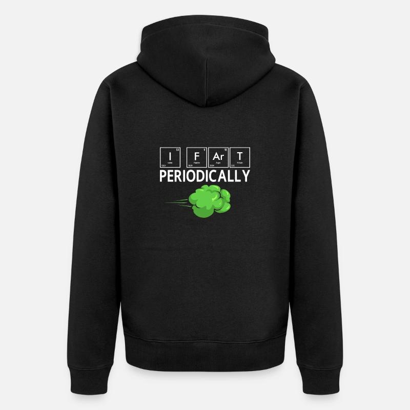 pet pète pète pète - Veste à capuche bio Premium Unisexe - noir