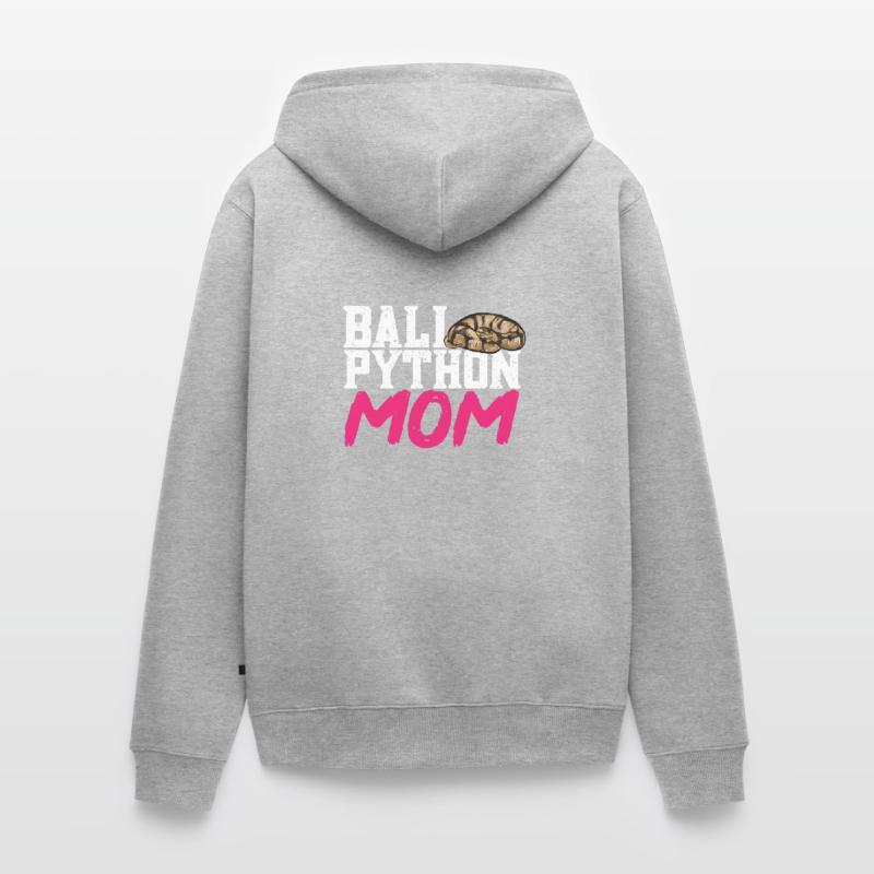 Ball Python Snake King Python Unisex Premium Organic Zip Hoodie