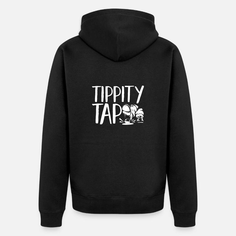 Stepptanzlehrer Stepptänzer Stepptanz - Unisex Premium Bio Zip Hoodie - Schwarz