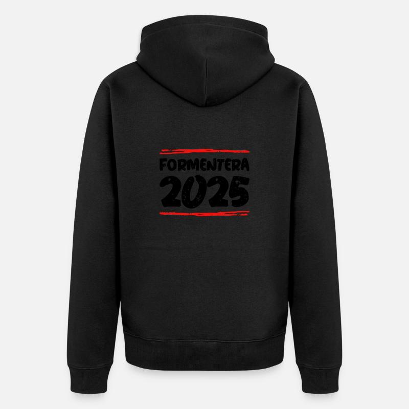 Formentera 2025 Dire - Veste à capuche bio Premium Unisexe - noir