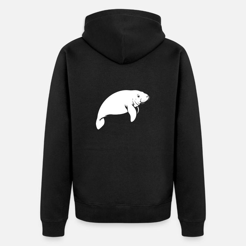Lamantin - Lamantin - Sirène - Veste à capuche bio Premium Unisexe - noir