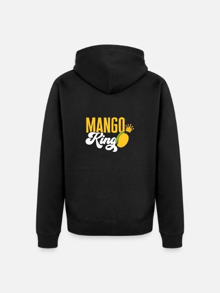 Mango Fruit Mango - Unisex Premium Organic Zip Hoodie - black