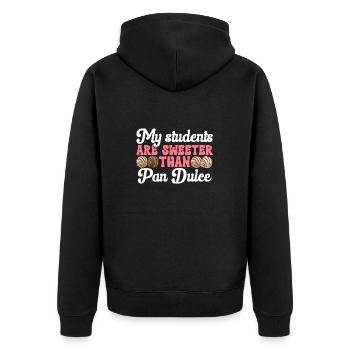 Concha Hispanique Mexicain Pan Dulce - Veste à capuche bio Premium Unisexe - noir - Dos - Nico (187cm)
