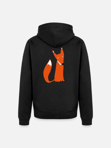 renardroux7mam - Unisex Premium Organic Zip Hoodie - black