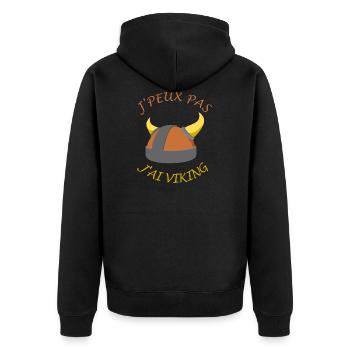 J'peux pas j'ai viking - Veste à capuche bio Premium Unisexe - noir - Dos - Nico (187cm)