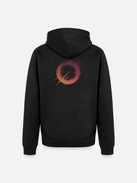 CIRCLINES - Unisex Premium Bio Zip Hoodie - Schwarz
