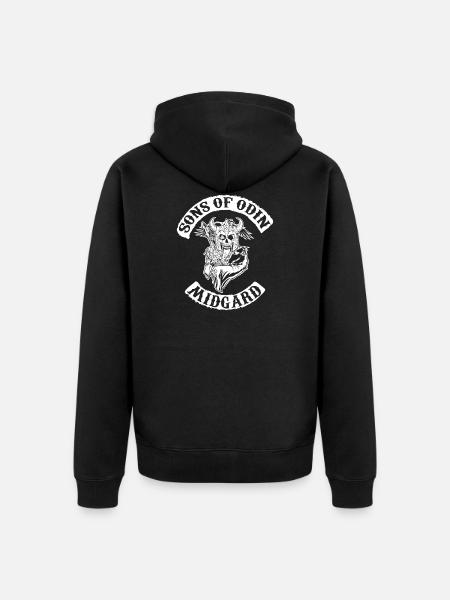 Sons of odin - Unisex Premium Organic Zip Hoodie - black