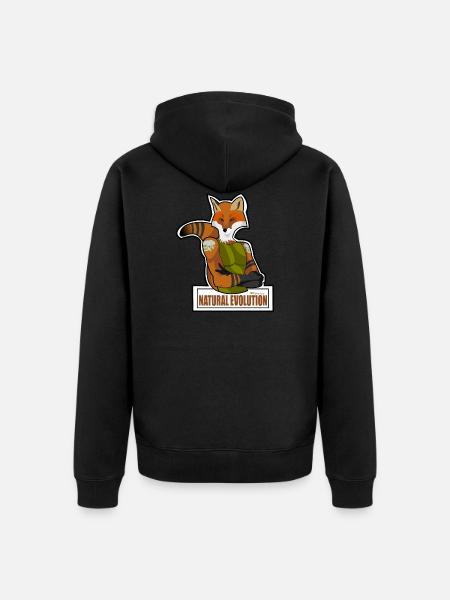 Évolution - Veste à capuche bio Premium Unisexe - noir