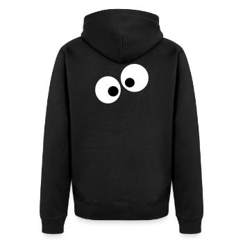 yeux - Veste à capuche bio Premium Unisexe - noir - Dos - Nico (187cm)