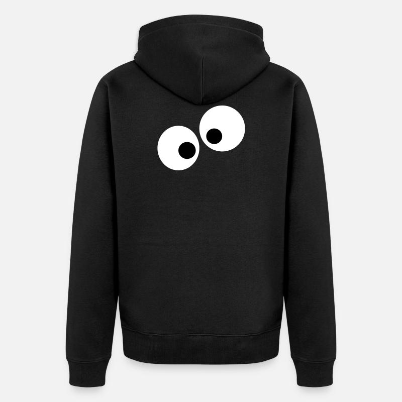 yeux - Veste à capuche bio Premium Unisexe - noir