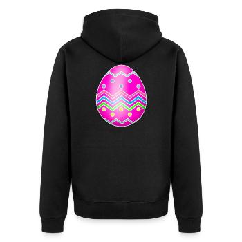 oeuf de Pâques - Veste à capuche bio Premium Unisexe - noir - Dos - Nico (187cm)