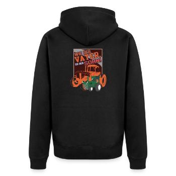 AGRICULTEUR - Veste à capuche bio Premium Unisexe - noir - Dos - Nico (187cm)
