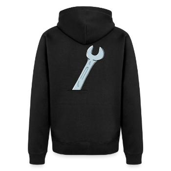 clé - Veste à capuche bio Premium Unisexe - noir - Dos - Nico (187cm)