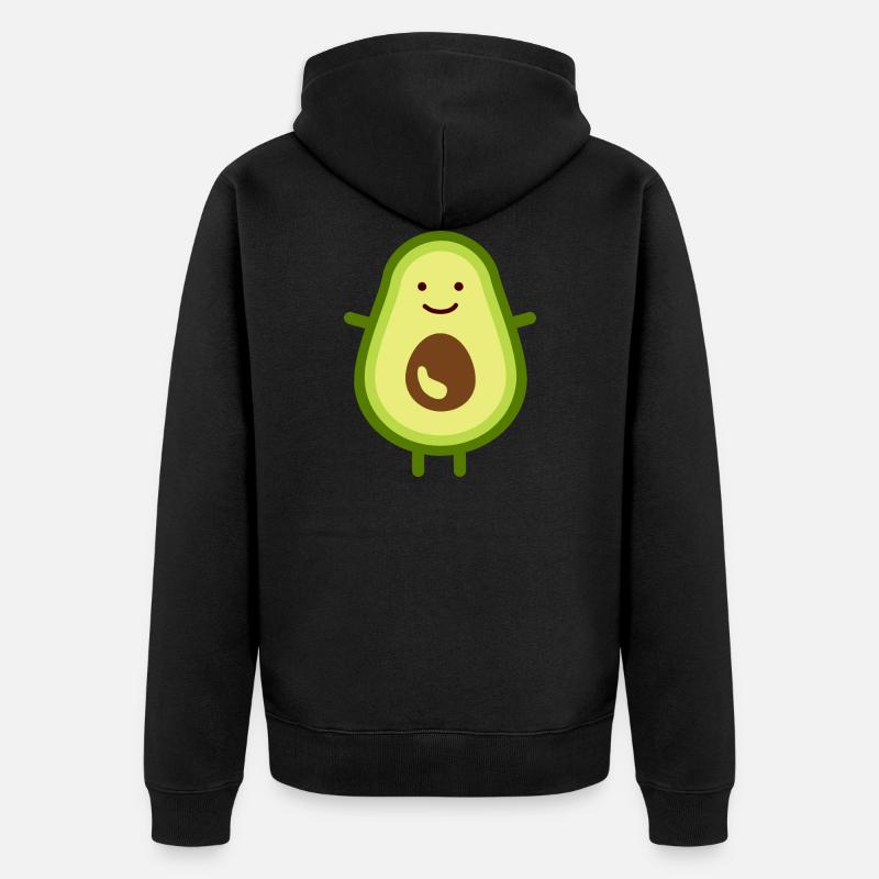 avocat - Veste à capuche bio Premium Unisexe - noir