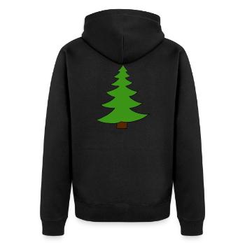 Tree Tre - Veste à capuche bio Premium Unisexe - noir - Dos - Nico (187cm)