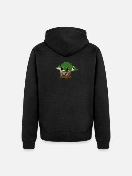 bébé Alien - Veste à capuche bio Premium Unisexe - noir