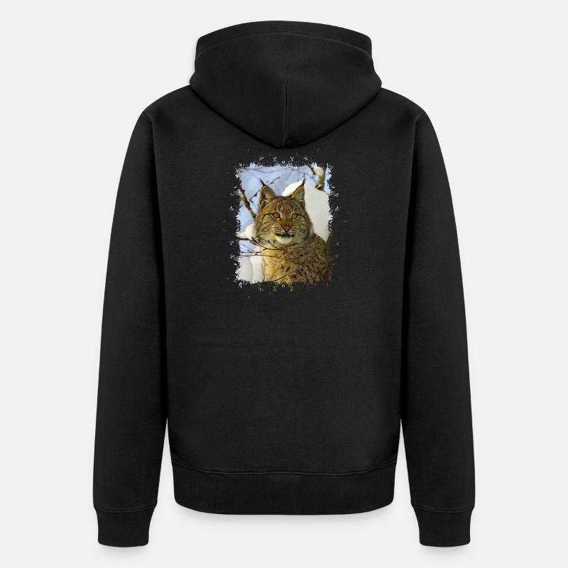 Lynx - Veste à capuche bio Premium Unisexe - noir