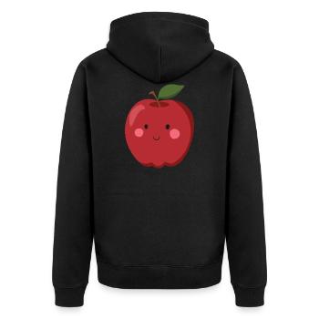 Pomme - Veste à capuche bio Premium Unisexe - noir - Dos - Nico (187cm)