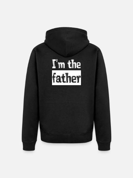 Father - Unisex Premium Organic Zip Hoodie - black
