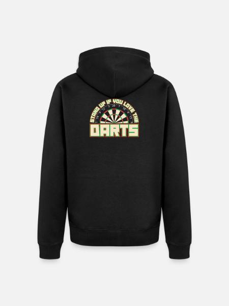 stand up - Unisex Premium Organic Zip Hoodie - black