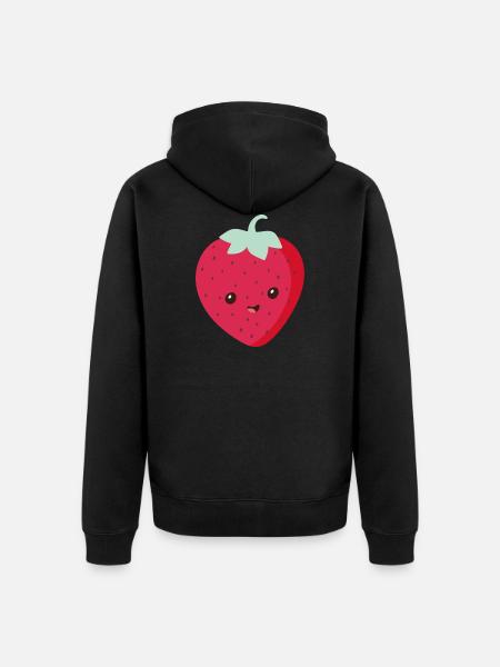 Fraise - Veste à capuche bio Premium Unisexe - noir