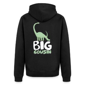 Cousin cousins famille cousin id cadeau drôle - Veste à capuche bio Premium Unisexe - noir - Dos - Nico (187cm)