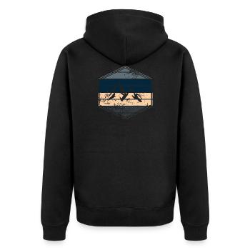 Berg - Veste à capuche bio Premium Unisexe - noir - Dos - Nico (187cm)