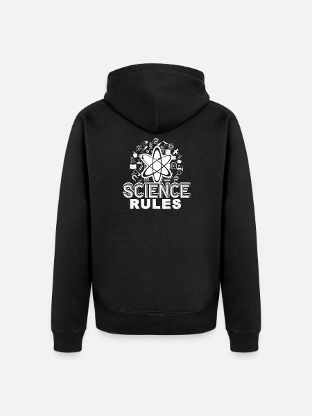 Règles scientifiques - Veste à capuche bio Premium Unisexe - noir