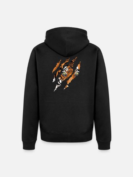 Griffes de Tigre - Veste à capuche bio Premium Unisexe - noir
