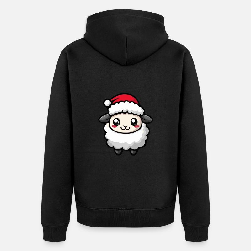 Mouton Noël Noël - Veste à capuche bio Premium Unisexe - noir